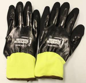 Majestic # 3398 DNY Hi Viz Winter Water Proof Gloves Size Large, Lot Of 6 Pairs