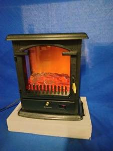 lot 227 image: New LifeSmart 17 3-Sided Electric Stove Heater with Top Heater