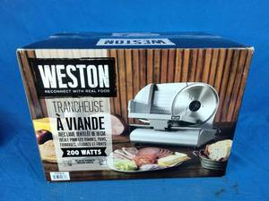 lot 228 image: Weston 7-12 Meat Slicer with Serrated Blade
