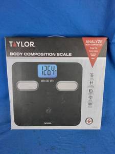 lot 191 image: Taylor Glass Body Composition Bathroom Scale