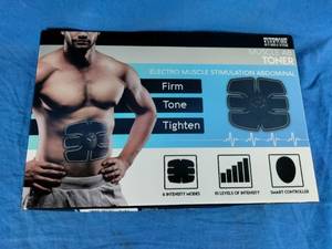 lot 186 image: Beautyko Portable AB Machine Abdominal Toning Belt EMS Training