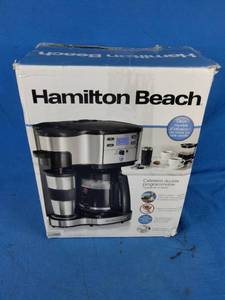 lot 172 image: Hamilton Beach The Scoop 2-Way Brewer 12-Cup Programmable Coffeemaker