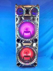 lot 153 image: New beFree Sound Bluetooth 10 Subwoofer Bluetooth Portable Party Speaker with 2 Wireless Microphones