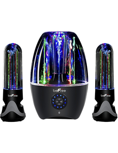 lot 155 image: New beFree Sound Dancing Water 60-Watt 2.1 Channel Bluetooth Speaker System