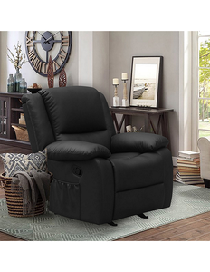 lot 237 image: New Ella Rhae Massage Heat Rocker Recliner Black