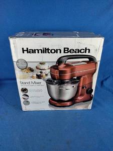 lot 234 image: Hamilton Beach 7-Speed Stand Mixer, Red