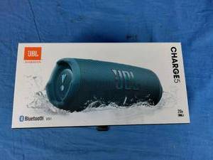 lot 235 image: JBL Charge 5 Waterproof Bluetooth Portable Speaker - Blue