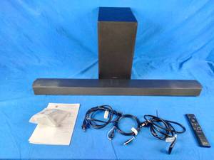 lot 246 image: Samsung 34 2.1-Channel 300-Watt Bluetooth Wireless Soundbar and Subwoofer