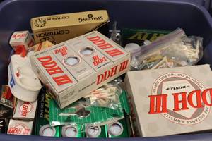 lot 31 image: Lot of Golf Balls and Tees including Dunlop DDH III and DDH IV
