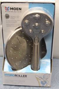 lot B-44 image: Moen Hydro Roller Massaging Showerhead with 3 Settings