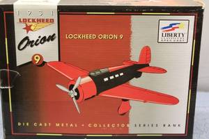 lot B-47 image: 1931 Lockheed Orion 9 Die Cast Metal Collector Series Bank