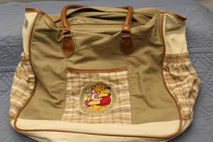lot 48 image: Vintage Winnie the Pooh Tote Bag with Piglet Embroidery