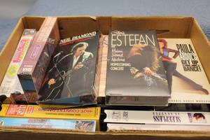 lot 86 image: Lot of 10 Vintage VHS Tapes Including Music and Workout Videos