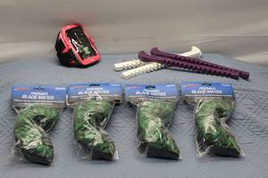 lot 102 image: Lot of 5 Youth Premier Blade Mates and Accessory Holders for Ice Skating