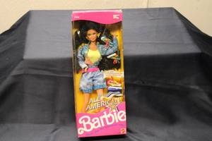 lot 120 image: 1990 All American Kira Barbie Doll with Accessories  Vintage Mattel