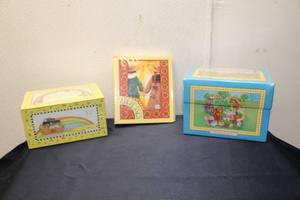 lot 152 image: Collection of 3 Childrens Treasure Chest Books - Includes Jesus Loves Me, Treasury of Virtues & Addresses
