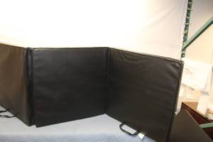 lot 173 image: Black Folding Padded Mat with Carrying Handles