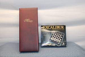 lot 175 image: Excalibur Deluxe Electronic Chess Game with Memory Storage Case