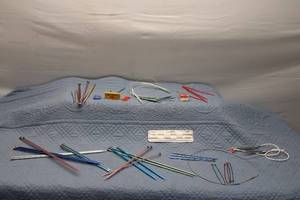 lot 182 image: Collection of Knitting Needles, Accessories, and Pins