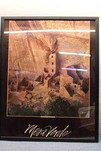 lot 203 image: Framed Mera Verde Print of Square Tower House