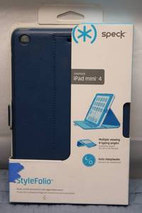 lot 206 image: Speck StyleFolio Case for iPad Mini 4 - Blue