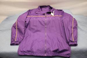 lot 212 image: Kempo Brand Purple Lightweight Jacket with Yellow Accents