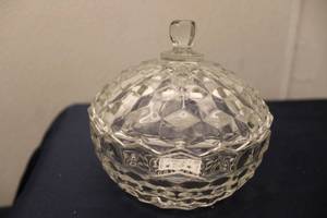 lot 241 image: Collection of Vintage Costume Jewelry and Decorative Crystal Dish