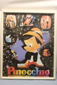 lot 242 image: Vintage Pinocchio Framed Wall Art