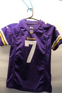 lot 246 image: Youth NFL Minnesota Vikings Jersey - Number 7