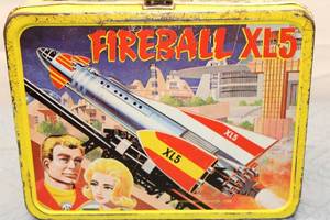 lot A-301 image: Vintage Fireball XL5 Lunchbox with Thermos - 1960s