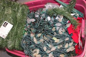 lot 310 image: Lot of Christmas Lights and Decorative Garlands