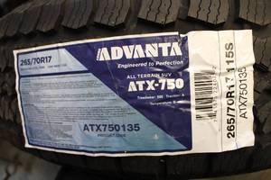 lot 353 image: 26570R17 Advanta ATX-750 All Terrain Tire - 1 Piece