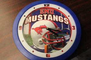 lot 360 image: SMU Mustangs Themed Wall Clock