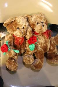lot 84 image: Collection of 6 Assorted Teddy Bears with Various Colors and Features
