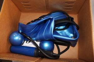 lot 85 image: ISO Stability Ball and Ring with Instruction Manual
