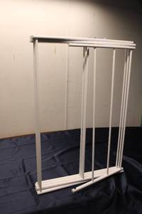 lot 66 image: Adjustable Folding Clothes Drying Rack with Multiple Tiers