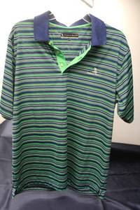 lot 395 image: Lot of 4 Mens Shirts Pebble Beach, Tommy Hilfiger, Woodward, and Checkered Shirt