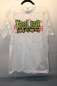 lot 417 image: Kool 108 Super 60s and 70s White T-Shirt - Size XL