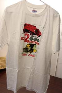 lot 444 image: Hanes Beefy-T White T-Shirt - Rod Kustom 44th Annual Gopher Show April 2000 - Size L