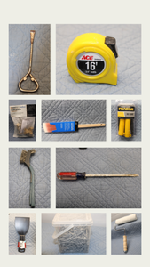 lot 318 image: Collection of Painting and Construction Tools with Nails