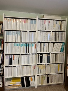 Matching White Bookcases - Contents NOT Included