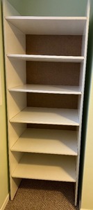 White Bookshelf  Storage