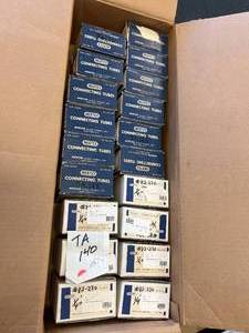 lot 10 image: Full Box of Y and T Shaped Connecting Tubes