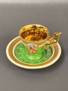 lot 140 image: JK Decor Carlsbad Cup & Saucer