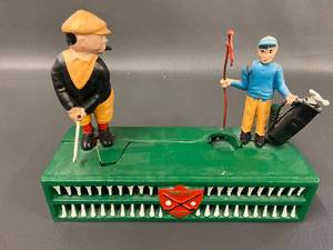 lot 144 image: Vintage Golf Mechanical Bank