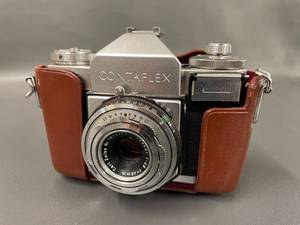 lot 168 image: Vintage Contaflex 35mm Film Camera with Original Leather Case