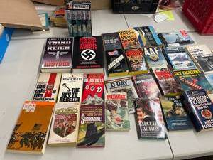lot 357 image: Large Vintage Book Collection WWII, History & Military Topics