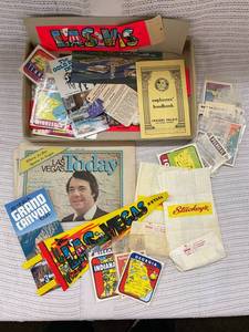 lot 40 image: Vintage Las Vegas Travel Memorabilia Collection with 1980s Brochures, Maps, and More