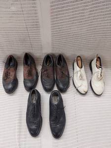 lot 57 image: Lot of 5 FootJoy Terra Trac Leather Golf and Wingtip Shoes Mens Assorted
