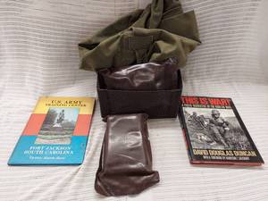 lot 61 image: Vintage Military Collection Books & MREs - Army & Korean War Memorabilia